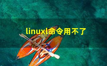 linuxl命令用不了？