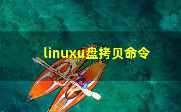 linuxu盘拷贝命令？