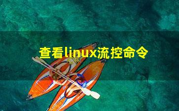 查看linux流控命令？